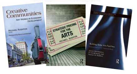 Covers of three scholarly books related to creativity.